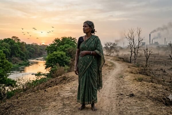 प्रकृति के बदलते स्वरूप और खोती इंसानियत के बीच समय से सवाल करती एकाकी महिला