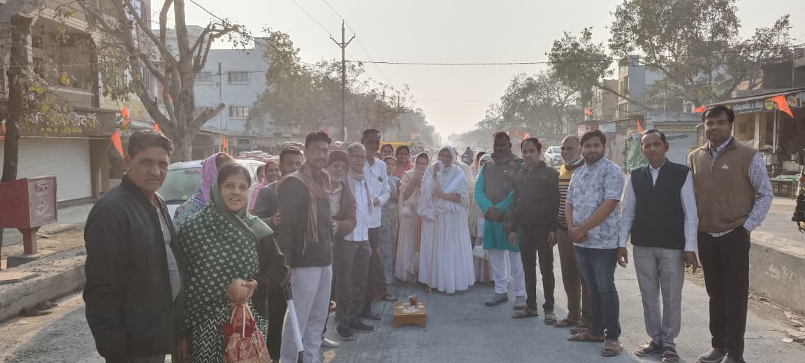 साध्वी श्री शाश्वतप्रिया जी म.सा. का महिदपुर रोड में भव्य मंगल प्रवेश