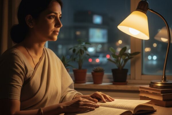 पुरानी डायरी पर लिखती एक संघर्षशील कामकाजी महिला की प्रेरक कहानी