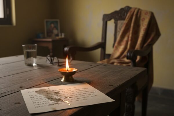 माँ की याद में लिखी गई भावनात्मक चिट्ठी दर्शाती प्रतीकात्मक तस्वीर