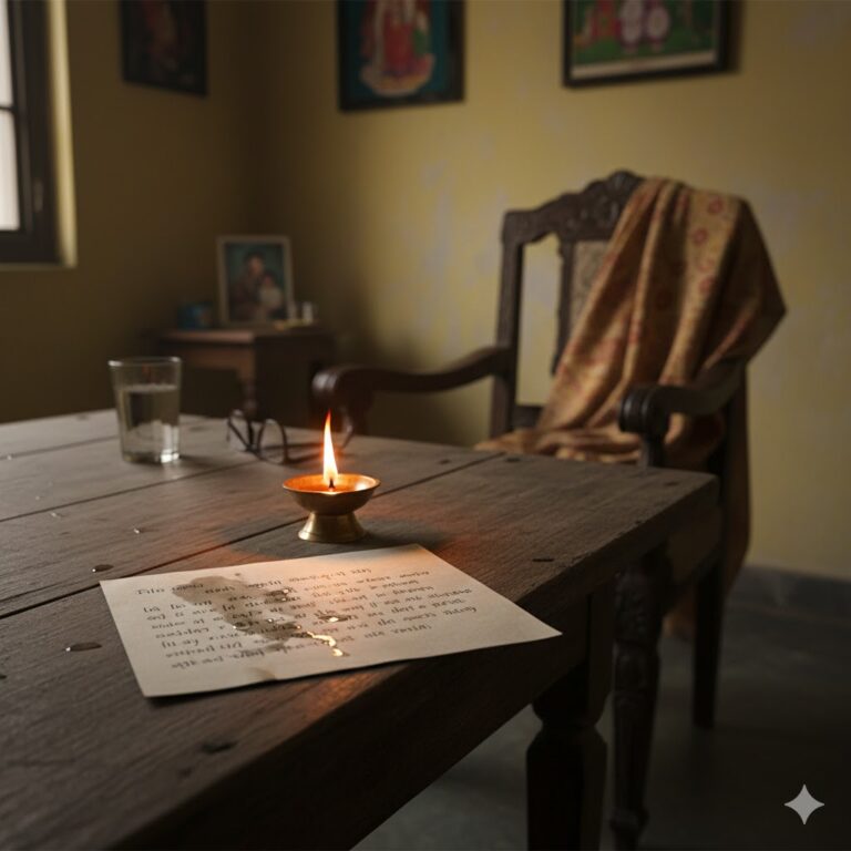 माँ की याद में लिखी गई भावनात्मक चिट्ठी दर्शाती प्रतीकात्मक तस्वीर