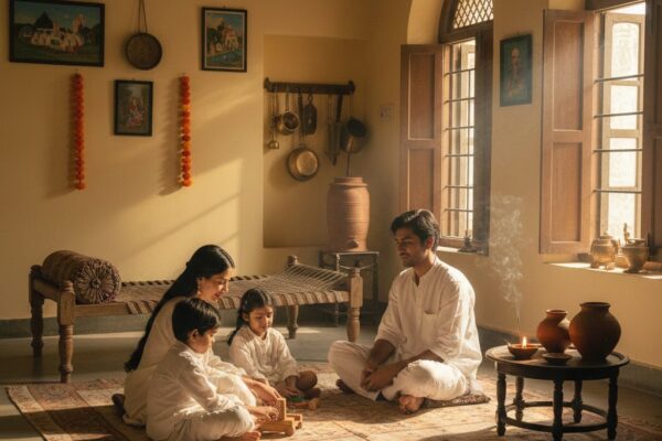 तेते पाँव पसारिए जेती लंबी सौर कहावत पर आधारित संतोषपूर्ण जीवन