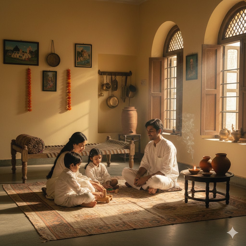 तेते पाँव पसारिए जेती लंबी सौर कहावत पर आधारित संतोषपूर्ण जीवन