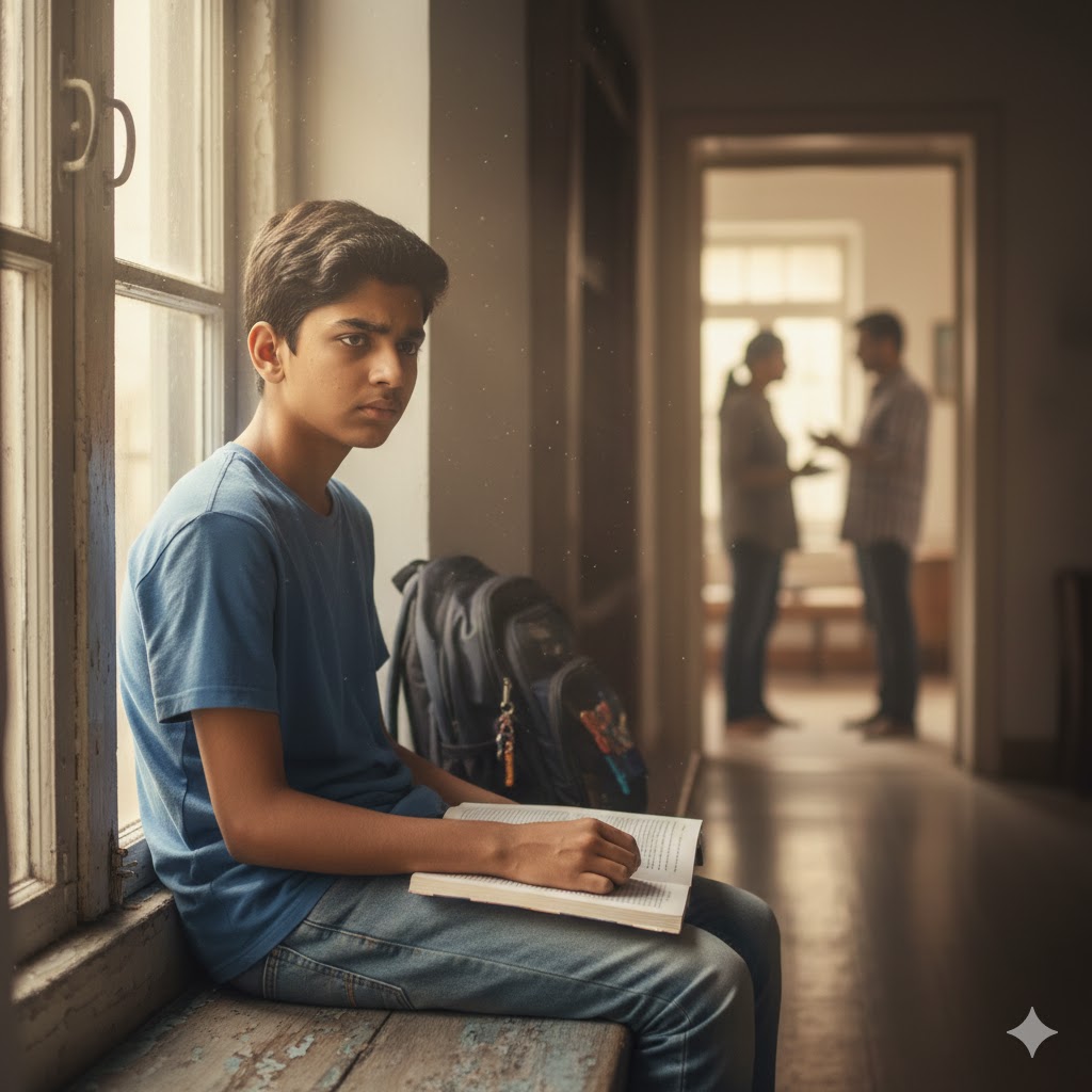 किशोरावस्था की मानसिक उलझन और मध्यांतर की अवस्था को दर्शाती संवेदनशील हिंदी कविता