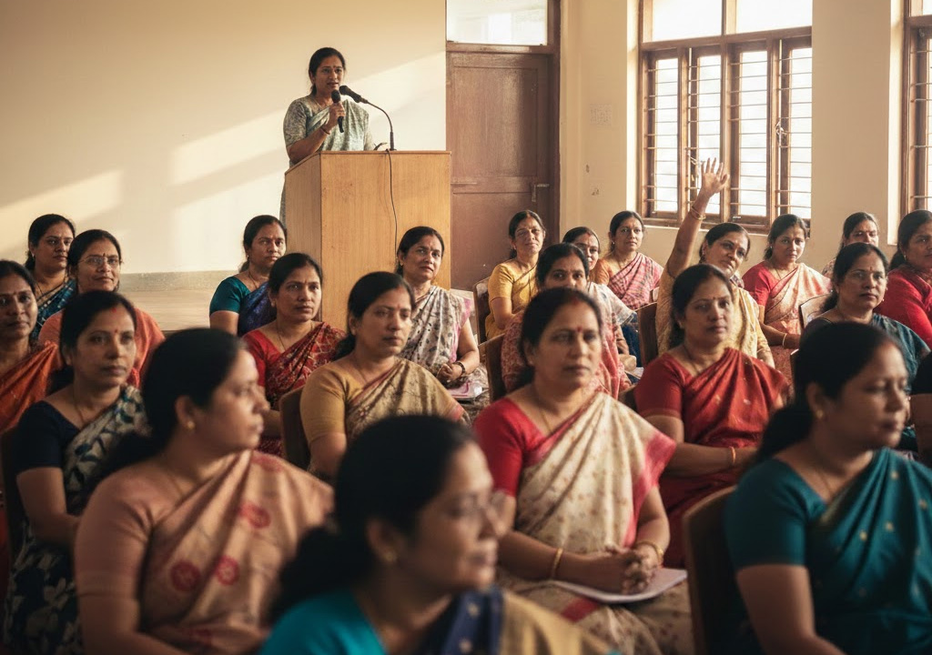 नई दिल्ली में स्त्री शक्ति संगठन द्वारा आयोजित संगठन संरचना एवं कार्यप्रणाली पर विचार गोष्ठी