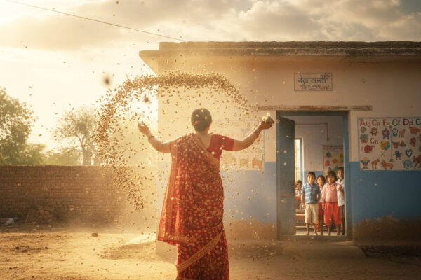 नीमच में आंगनवाड़ी कार्यकर्ता कंचन बाई मेघवाल ने मधुमक्खियों के हमले से बच्चों को बचाते हुए बलिदान दिया