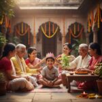 जन्मदिन पर परिवार के साथ खुश बच्चा, संस्कार और सादगी का संदेश