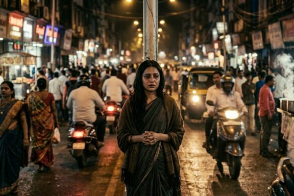 अकेला व्यक्ति भीड़ में खोया हुआ