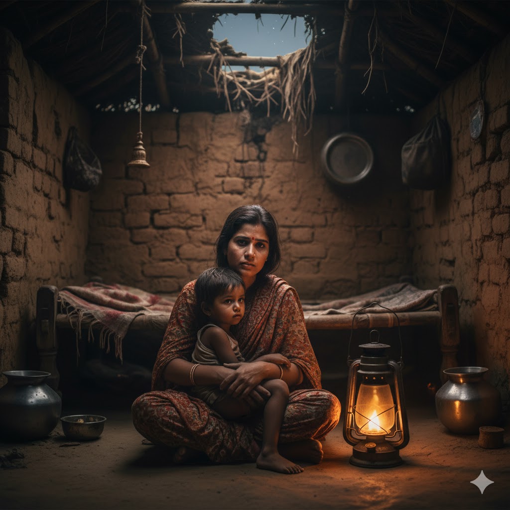 जब पेट की आग के आगे लोरी भी बेबस हो जाती है।