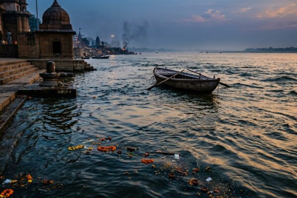 मन की भावनाओं के सैलाब और नदी के प्रतीक के माध्यम से जीवन, संघर्ष और प्रतीक्षा को दर्शाती हिंदी कविता