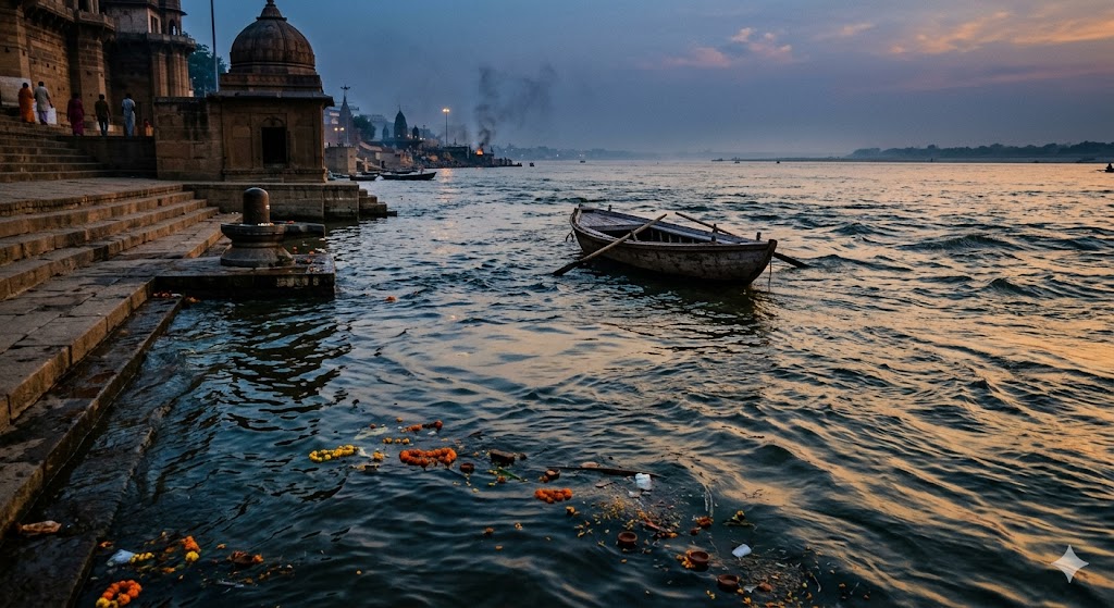 मन की भावनाओं के सैलाब और नदी के प्रतीक के माध्यम से जीवन, संघर्ष और प्रतीक्षा को दर्शाती हिंदी कविता