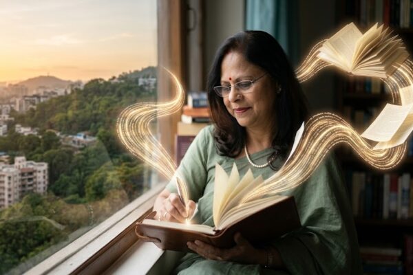 कोरे पन्नों पर रंग भरती प्रेम भावना को दर्शाती हिंदी कविता “मैं इक किताब”