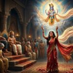 महाभारत की सभा में द्रौपदी की करुण पुकार, भगवान कृष्ण द्वारा चीर रक्षा का दिव्य दृश्य