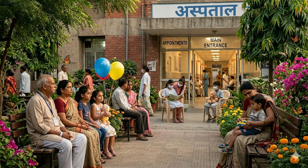 अस्पताल के पास : दर्द, उम्मीद और संवेदनाओं को छूती हिंदी कविता