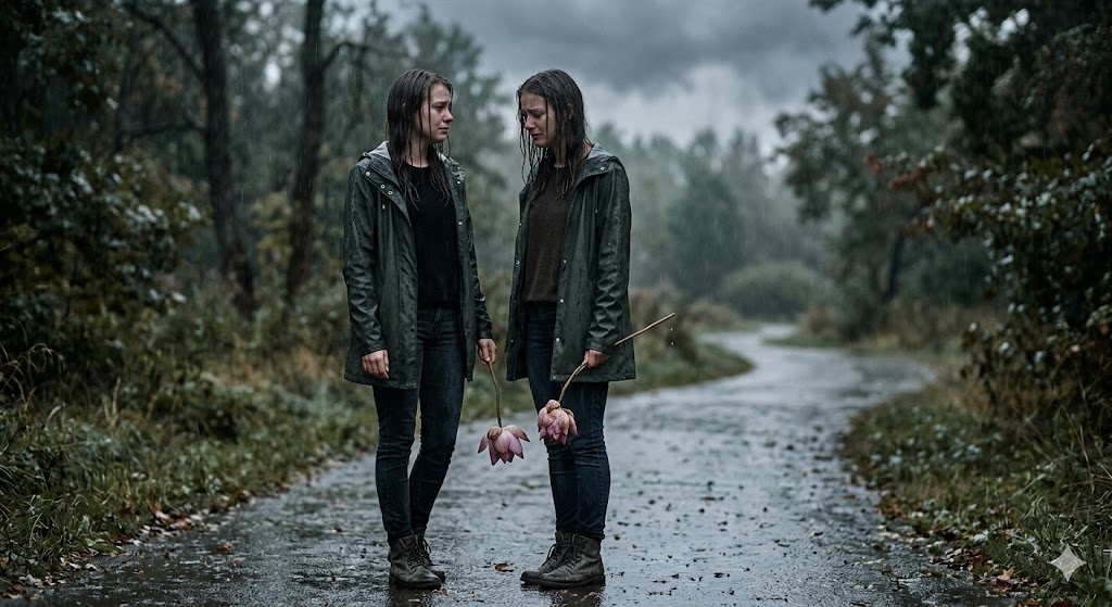 कीचड़ में खिला कमल का फूल, जो संघर्ष और पवित्र प्रेम का प्रतीक है