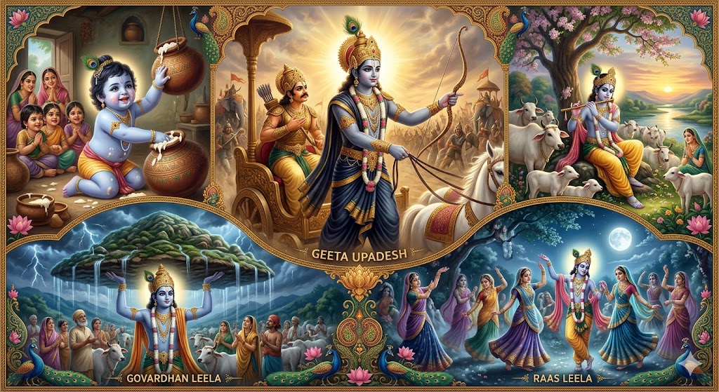 कृष्ण के अनेक रूप: भक्ति कविता