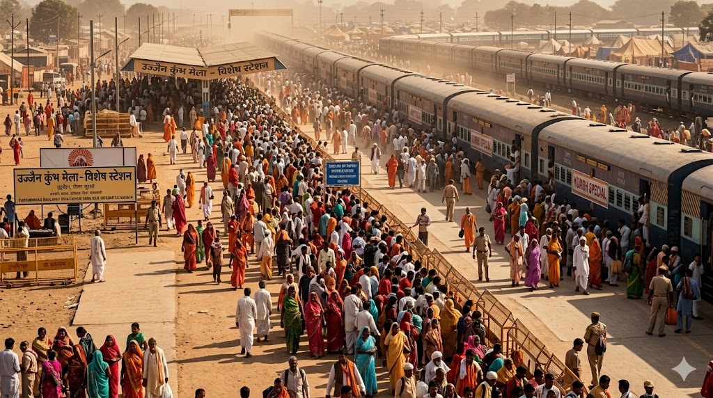 सिंहस्थ 2028 में उज्जैन पहुंचने से पहले रोकी जाएंगी ट्रेनें, रेलवे की नई रणनीति