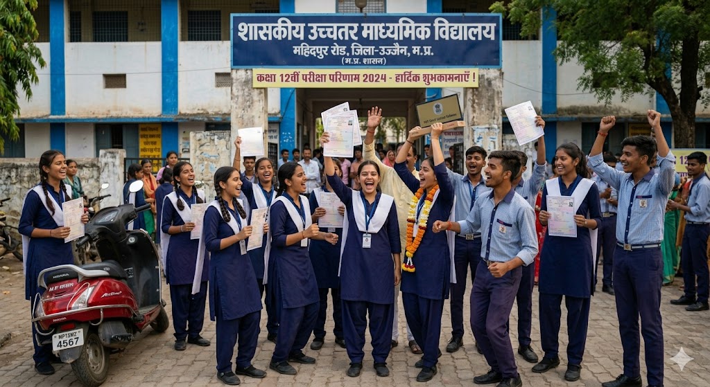 महिदपुर रोड स्कूल के छात्र-छात्राओं का बोर्ड परीक्षा परिणाम उत्कृष्ट, टॉपर्स सम्मानित