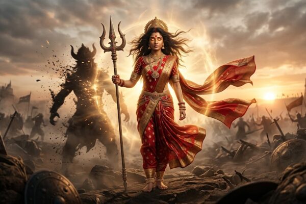 नारी शक्ति पर कविता: अग्नि-सी आँखें, वज्र-सा संकल्प