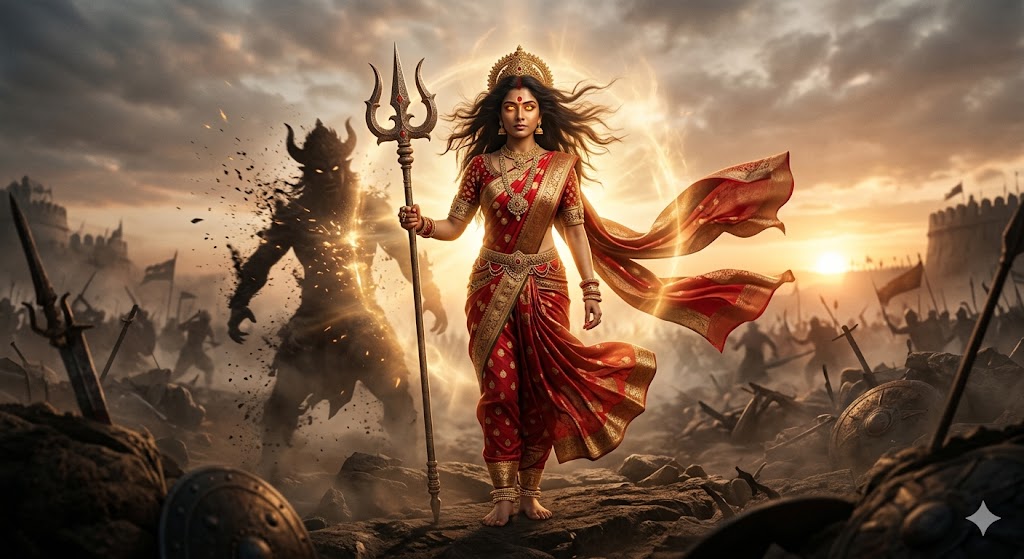 नारी शक्ति पर कविता: अग्नि-सी आँखें, वज्र-सा संकल्प