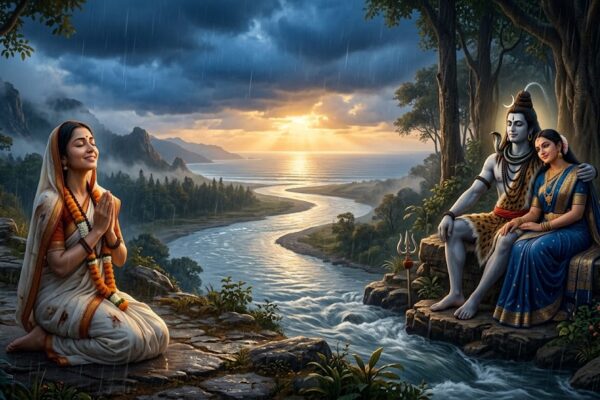 मीरा, शिव-पार्वती और प्रकृति के माध्यम से सच्चे प्रेम को दर्शाती एक हिंदी कविता