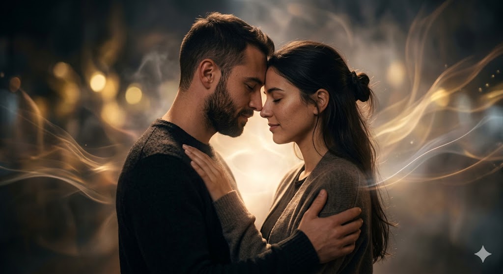 एक रोमांटिक दृश्य जो प्रेम, एहसास और दिल की गहराई को दर्शाता है