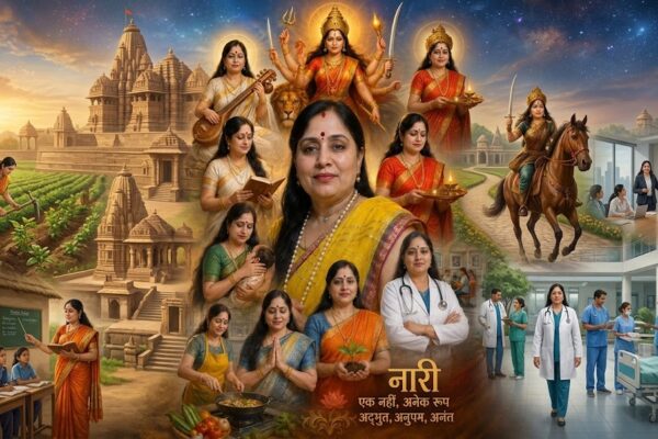 नारी केवल एक रिश्ता नहीं… वह सृष्टि की जननी, शक्ति, त्याग, भक्ति और साहस का स्वरूप है।