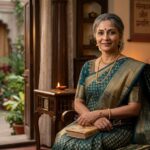 नारी शक्ति, आत्मसम्मान और सांस्कृतिक मूल्यों को दर्शाती प्रेरक हिंदी कविता की यथार्थवादी छवि।
