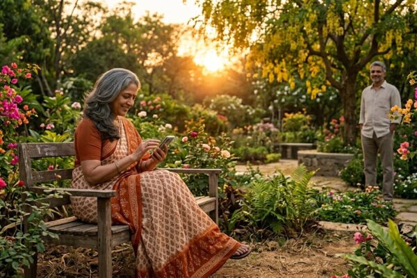 पचास वर्ष की महिला और उसके मित्र की आत्मीय बातचीत, सच्ची दोस्ती और नई उम्मीद पर आधारित भावनात्मक हिंदी कहानी।