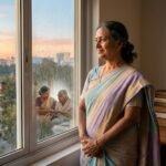 खिड़की के पास खड़ी आत्मविश्वास से भरी महिला, नए जीवन की ओर बढ़ते हुए – प्रेरक हिंदी कहानी