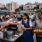 शगुन अपने माता-पिता के साथ नए घर के सामने भावुक और खुश नजर आती हुई