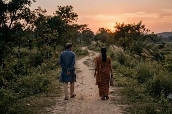 चलते-चलते जुदाई और जीवन की भावनाओं को दर्शाती हिंदी कविता
