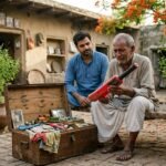 श्याम बाबू पुराने घर में पोते रवि के साथ भावुक पल बिताते हुए