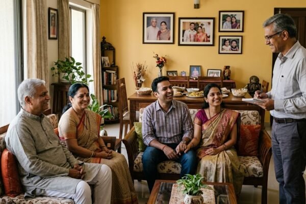 परिवार के आपसी प्रेम और सम्मान को देखकर प्रसन्न वास्तुविद्