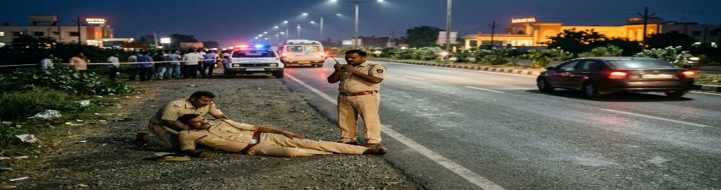 पुणे-सोलापुर हाईवे पर सड़क हादसे का सांकेतिक दृश्य