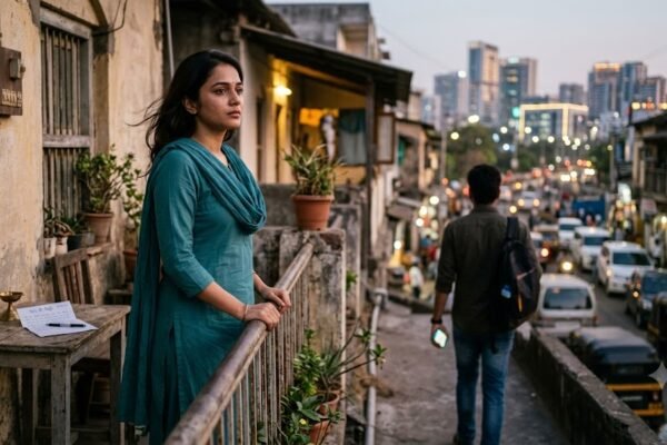 अधूरी मोहब्बत में दूर खड़े प्रिय को देखती युवती