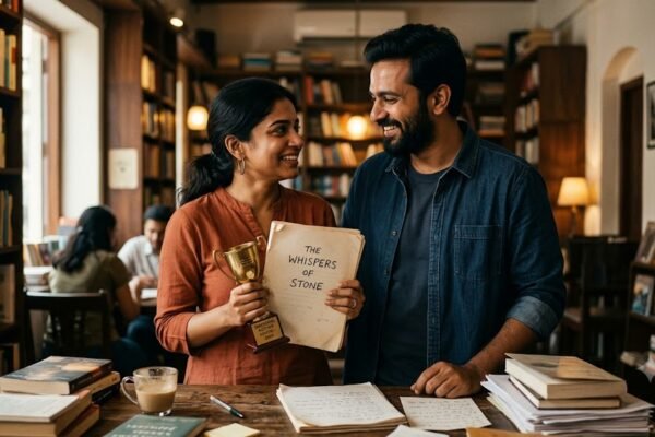 दोस्त के विश्वास से सफलता हासिल करती लेखिका
